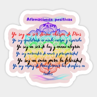 Positive affirmations quotes Sticker